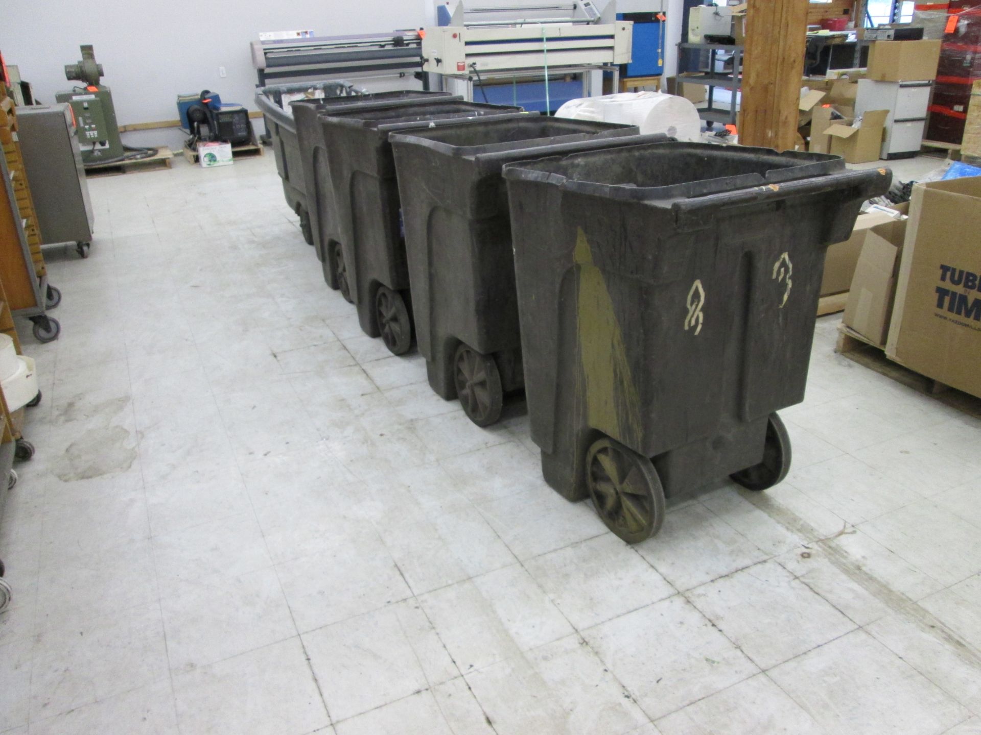 Lot of (3) assorted self-dumping hoppers, and (7) refuse containers, etc. - LOCATED AT 524 ROUTE 7 - Image 2 of 3