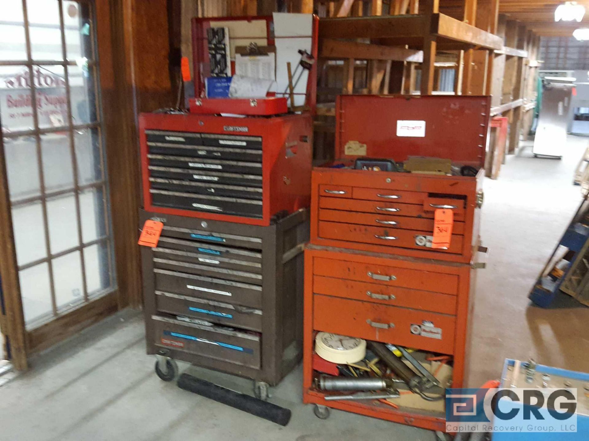 Lot of ass't tool boxes, gang box, all contents, and (1) hand truck - LOCATED AT 524 ROUTE 7 SO.,