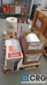 Lot of assorted shrink wrap and stretch wrap etc.