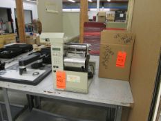 Zebra 105SL label printer with box of ass't accessories, etc. - LOCATED AT 524 ROUTE 7 SO.,