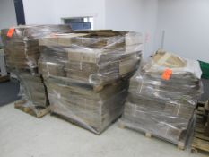 Lot of assorted KD cardboard boxes - (3) pallets - LOCATED AT 524 ROUTE 7 SO., MILTON, VT