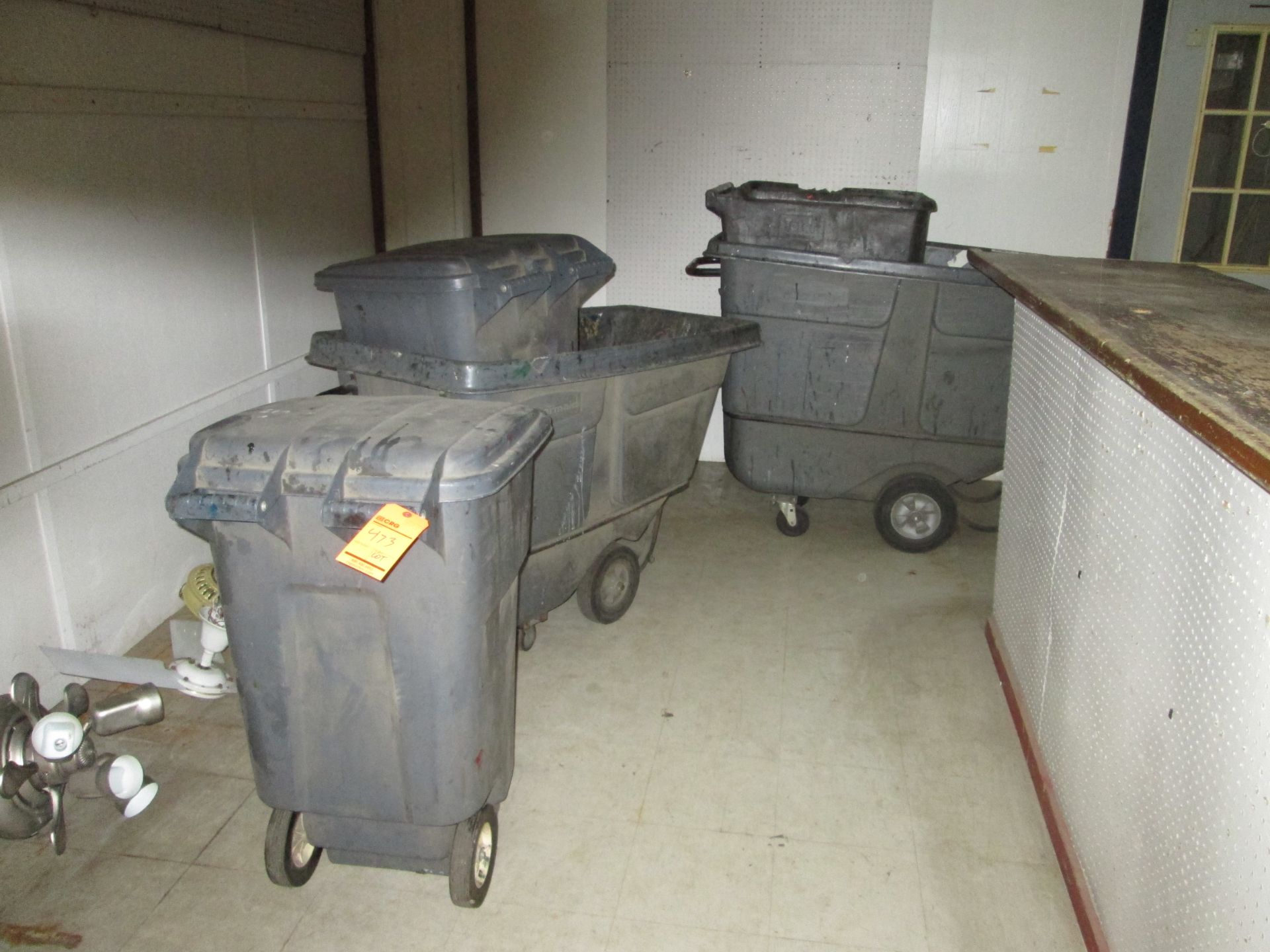 Lot of (3) assorted self-dumping hoppers, and (7) refuse containers, etc. - LOCATED AT 524 ROUTE 7 - Image 3 of 3