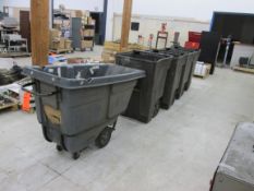 Lot of (3) assorted self-dumping hoppers, and (7) refuse containers, etc. - LOCATED AT 524 ROUTE 7