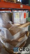 Lot of (11) new rolls of 13 in. paper stock, PETG LF-TG10T22-11G0000-100BA-T52-50, 104,000 plus