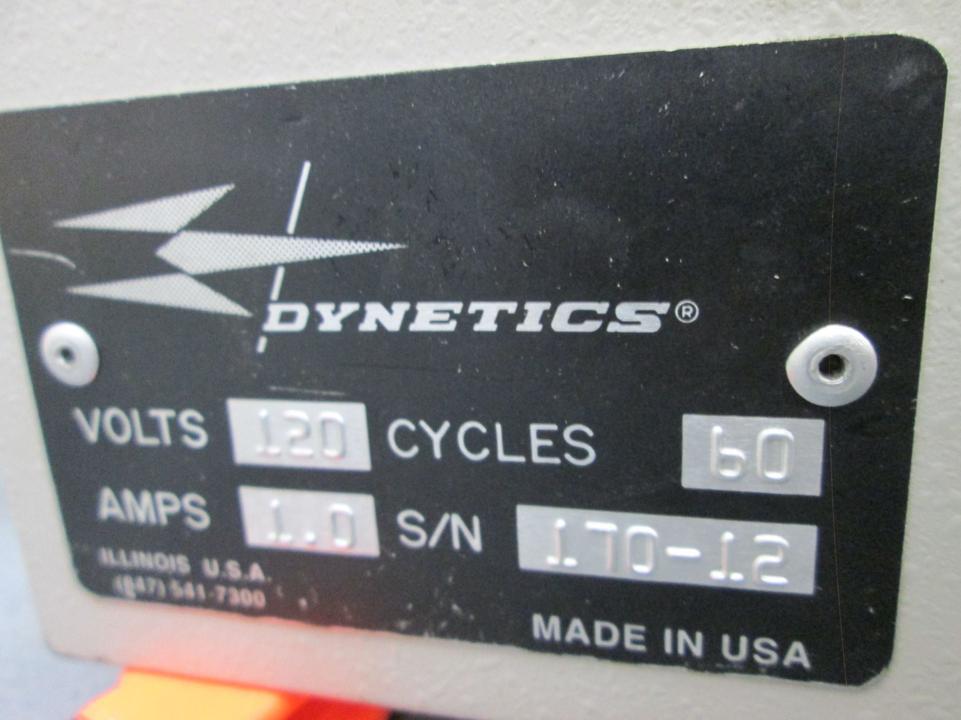 Dynatecs PL-12000 label sensor, s/n 170-12 - no cart - LOCATED AT 524 ROUTE 7 SO., MILTON, VT - Image 3 of 3