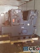 Heidelberg SORKZ 19 in. x 25 1/2 in. two color offset press with feeder - trailer #53016 - REMOVAL