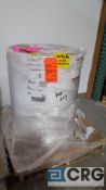 Lot of (2) new rolls of 13 in. paper stock, WHITE 60# SEMI-GLOSS ELITE ITC/C2510/40# CK .0031 C2510,