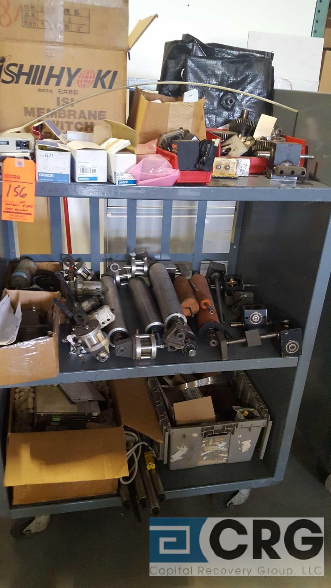 Lot of assorted spare parts and equipment etc, contents of (4) carts, carts excluded. - Image 3 of 6