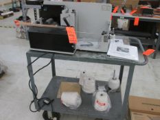 Fischell Machinery TSS-1 tag stringing machine with accessories - cart excluded - LOCATED AT 524