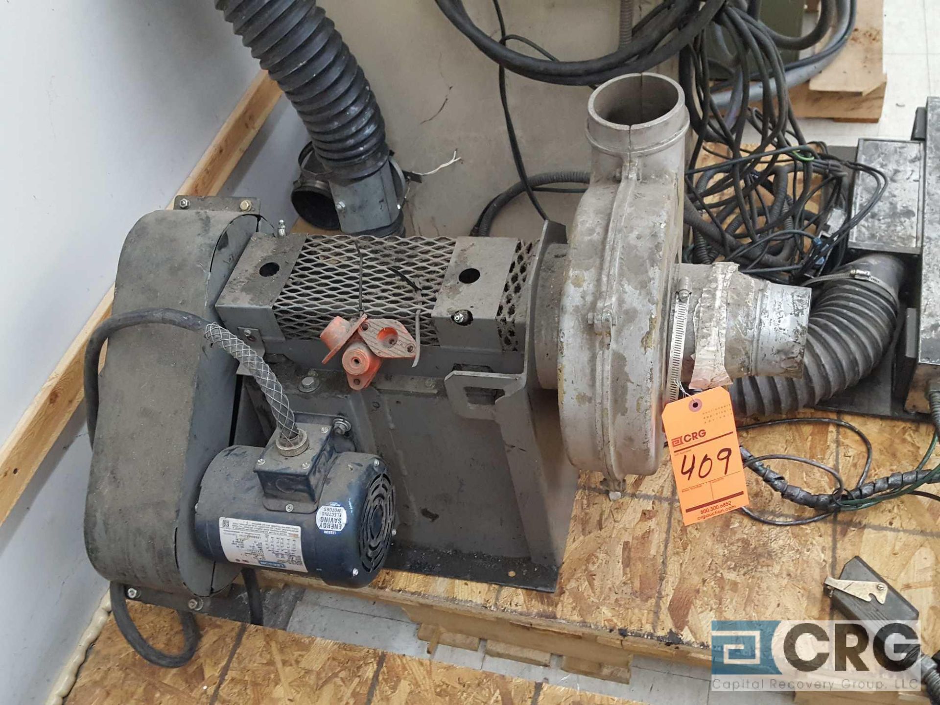 Electric blower, 1/2 HP, 3 Ph, 1,725 RPM - LOCATED AT 524 ROUTE 7 SO., MILTON, VT - Image 2 of 2