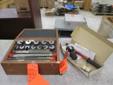 Lot includes (1) Dumont Corp. Minute Man broach set, and (1) AUK AA 480 double action lever tool -