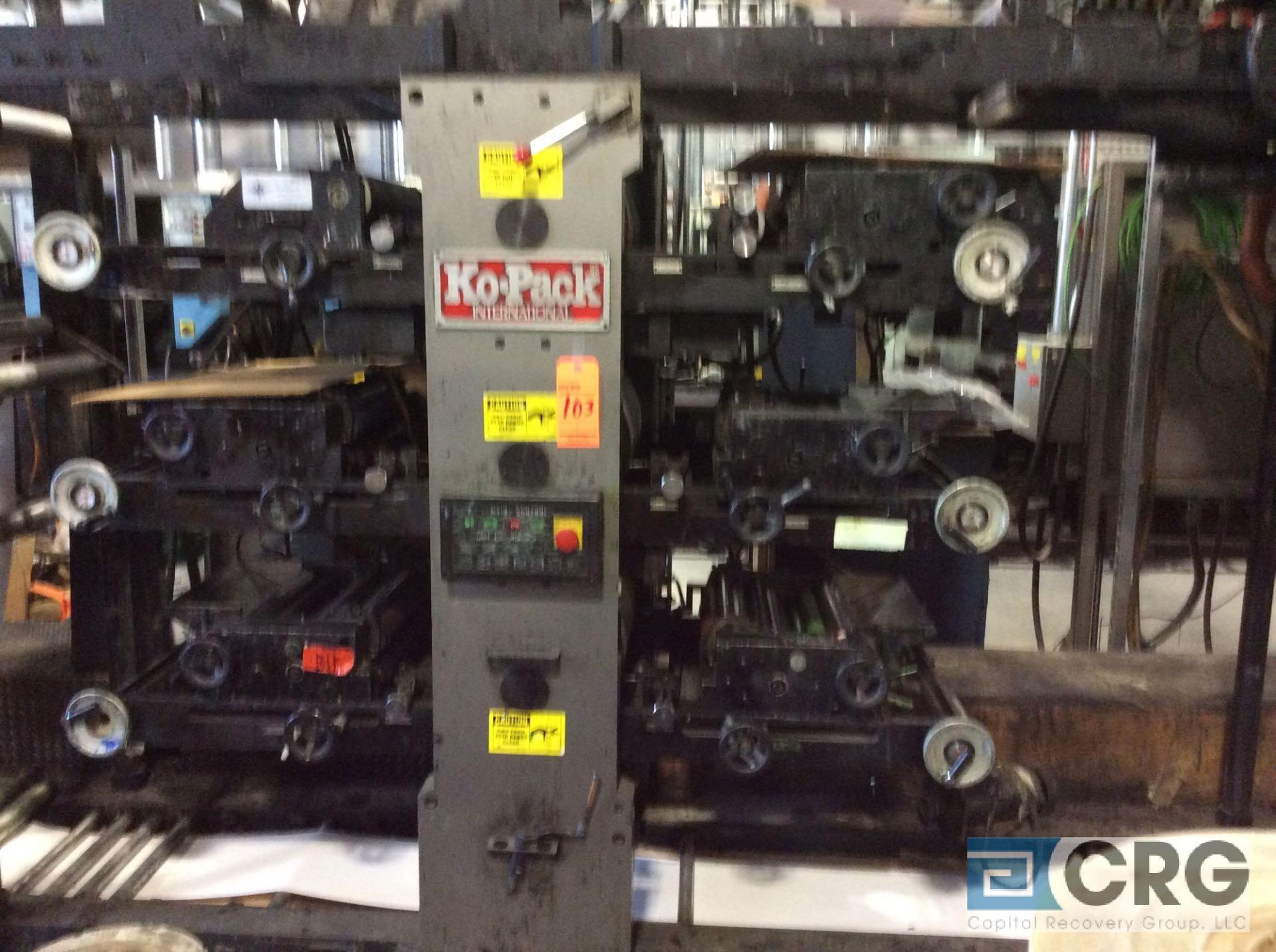 KO-Pack 350 All In One label press, 13" web width, dual turret unwind, 12 color (6/6) twin tower, - Image 4 of 24