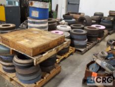 Lot of assorted grinding wheels etc. Buyer must take all, or pay disposal fee.