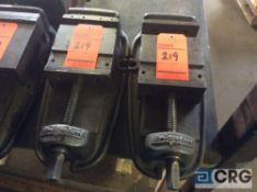 Lot of (2) 6” milling machine vises