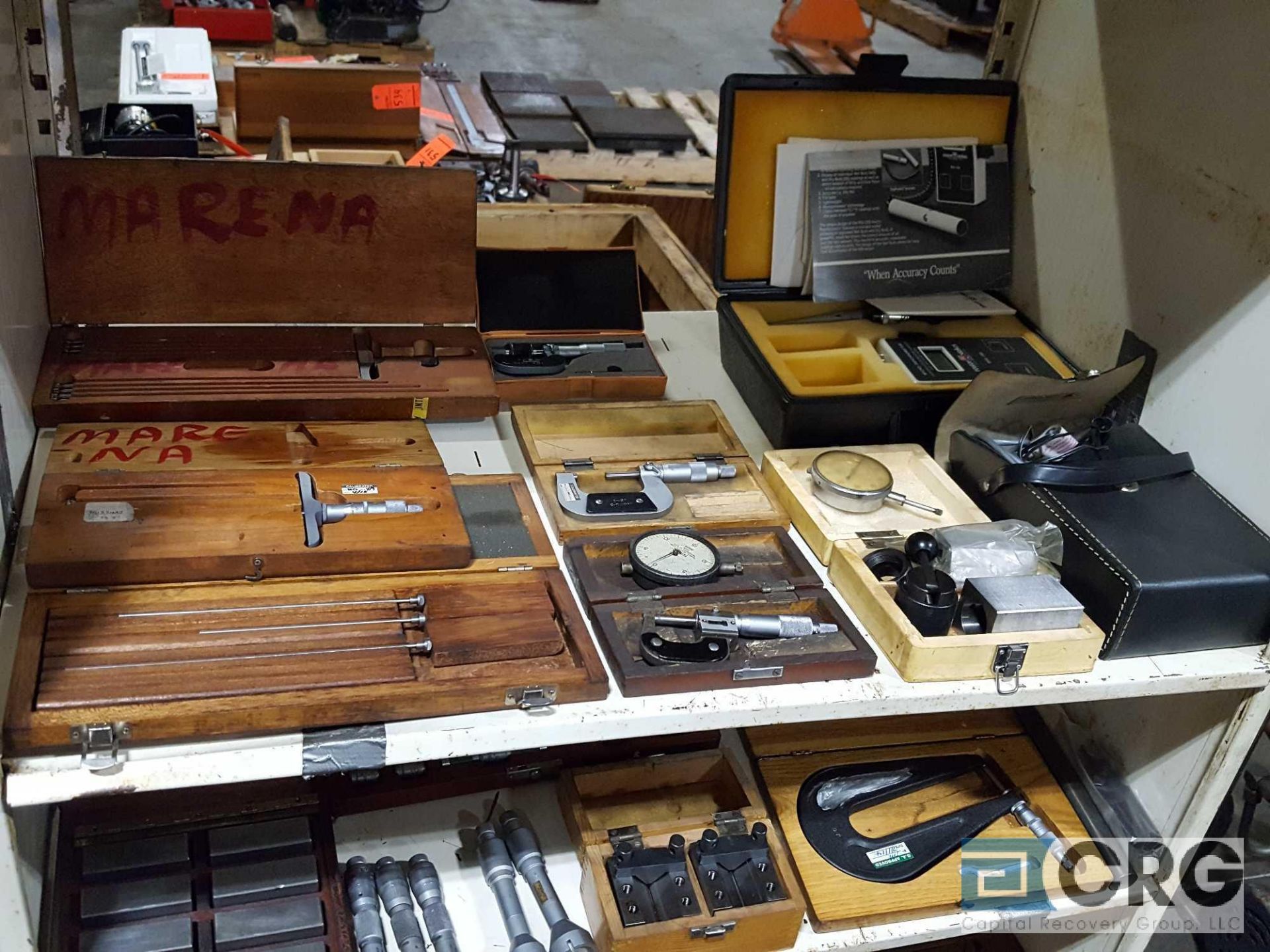 Lot of assorted inspection tools etc, contents of cabinet, including cabinet. - Image 7 of 12