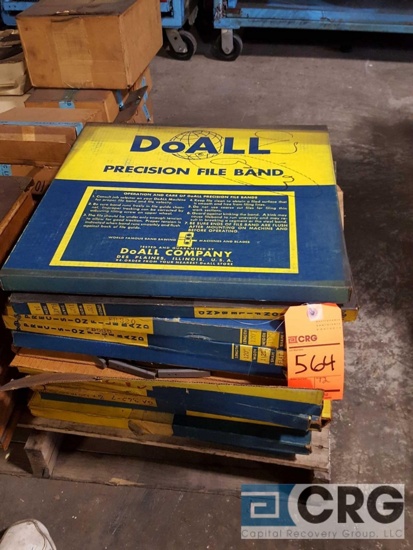 Lot of (12) assorted DoAll Precision File bands - Image 2 of 4