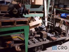 Lot includes (2) assorted electric motors, and assorted machine shop tooling and accessories etc,