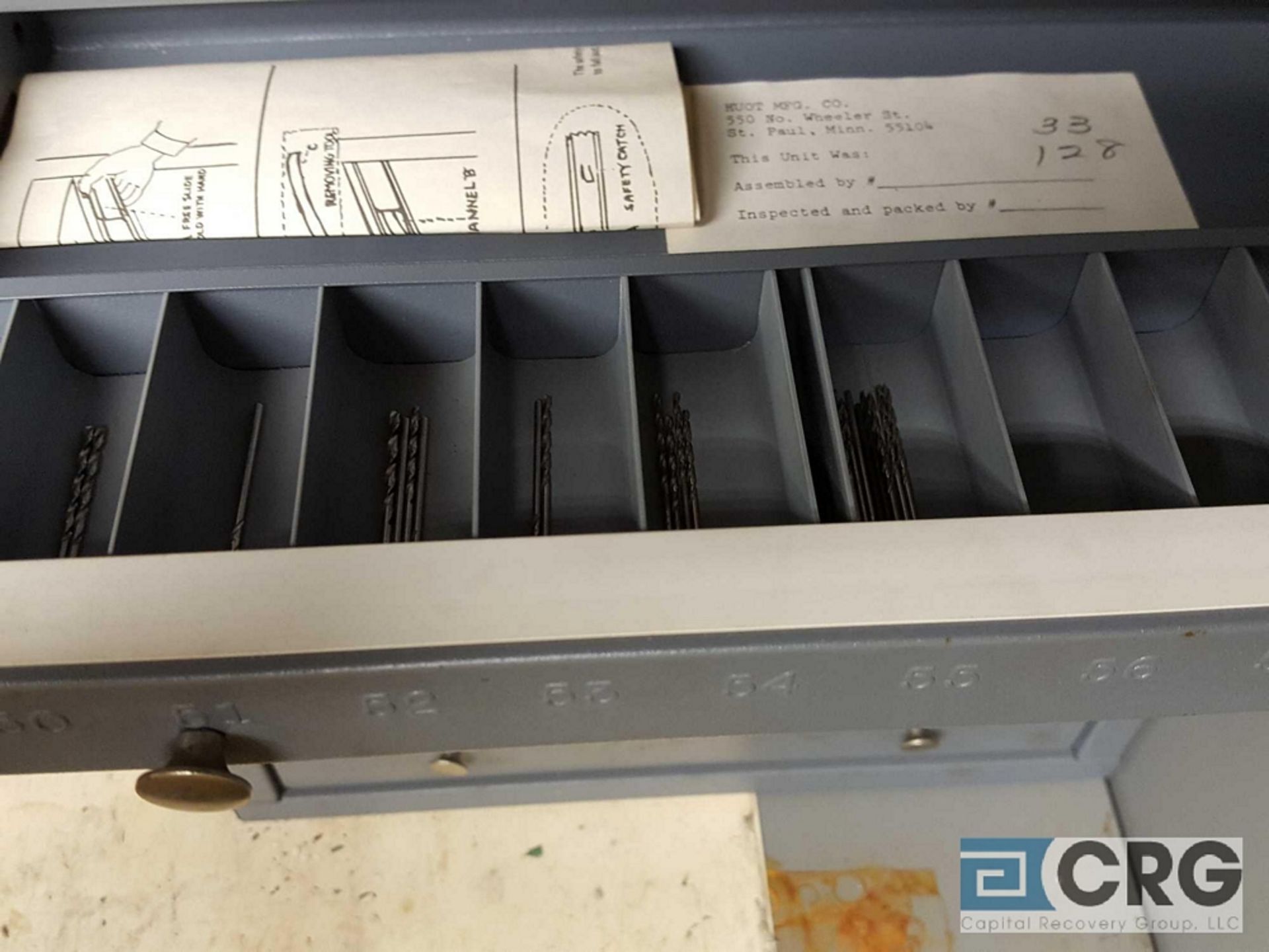Lot includes (2) assorted cabinets and contents of assorted drill bits, tooling and accessories - Image 26 of 34