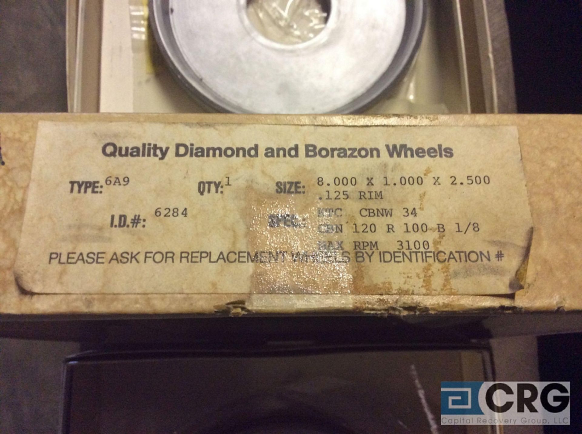 Lot of (4) diamond wheels, 6A9 CBNW34 - Image 4 of 4