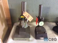 Lot of (2) asst stands, (1) Federal hardness check stand with dial indicator and (1) Cleveland