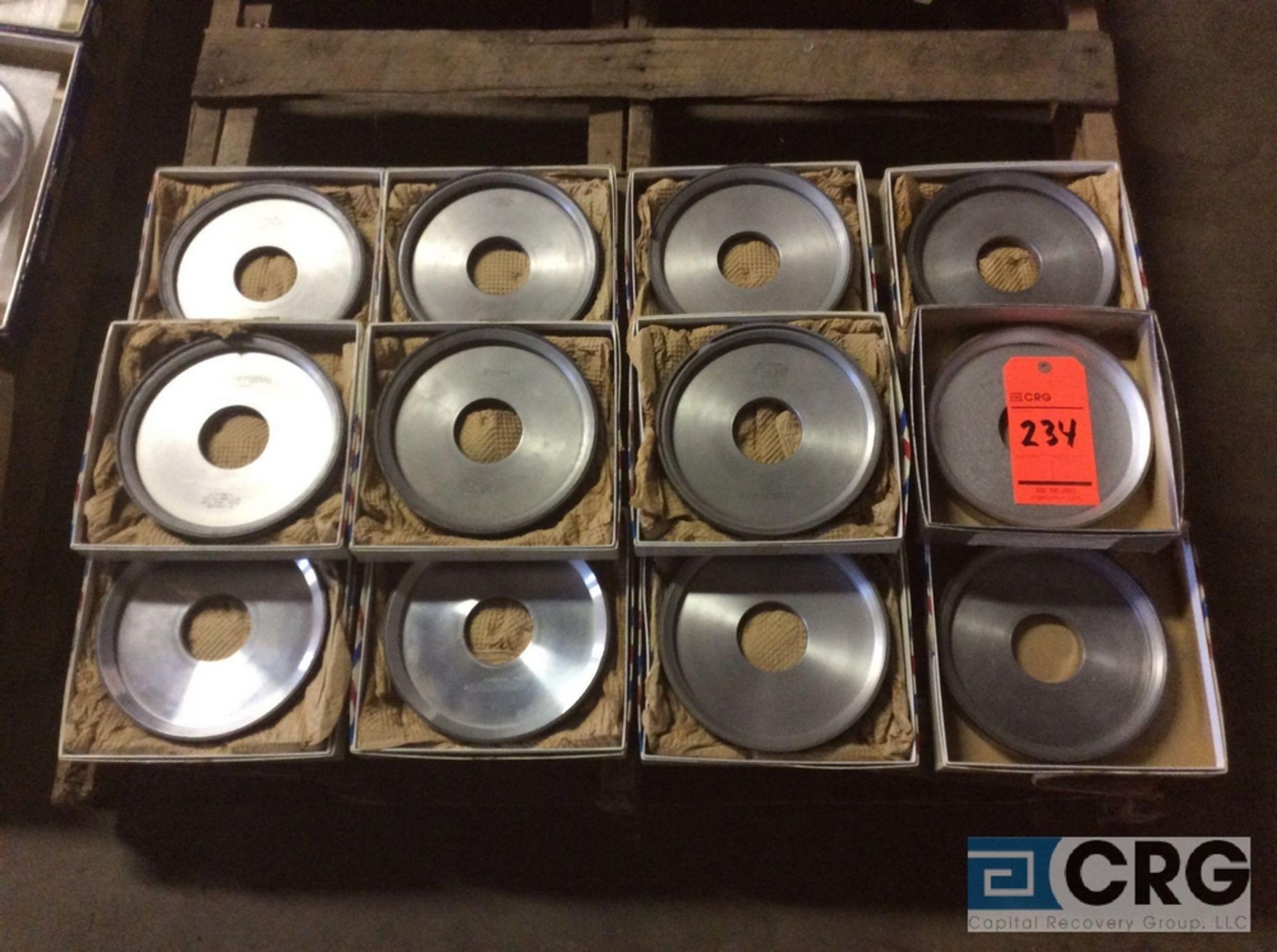 Lot of (12) Norton diamond CBN grinding wheels, CB120-WBA-1/8 - Image 2 of 4