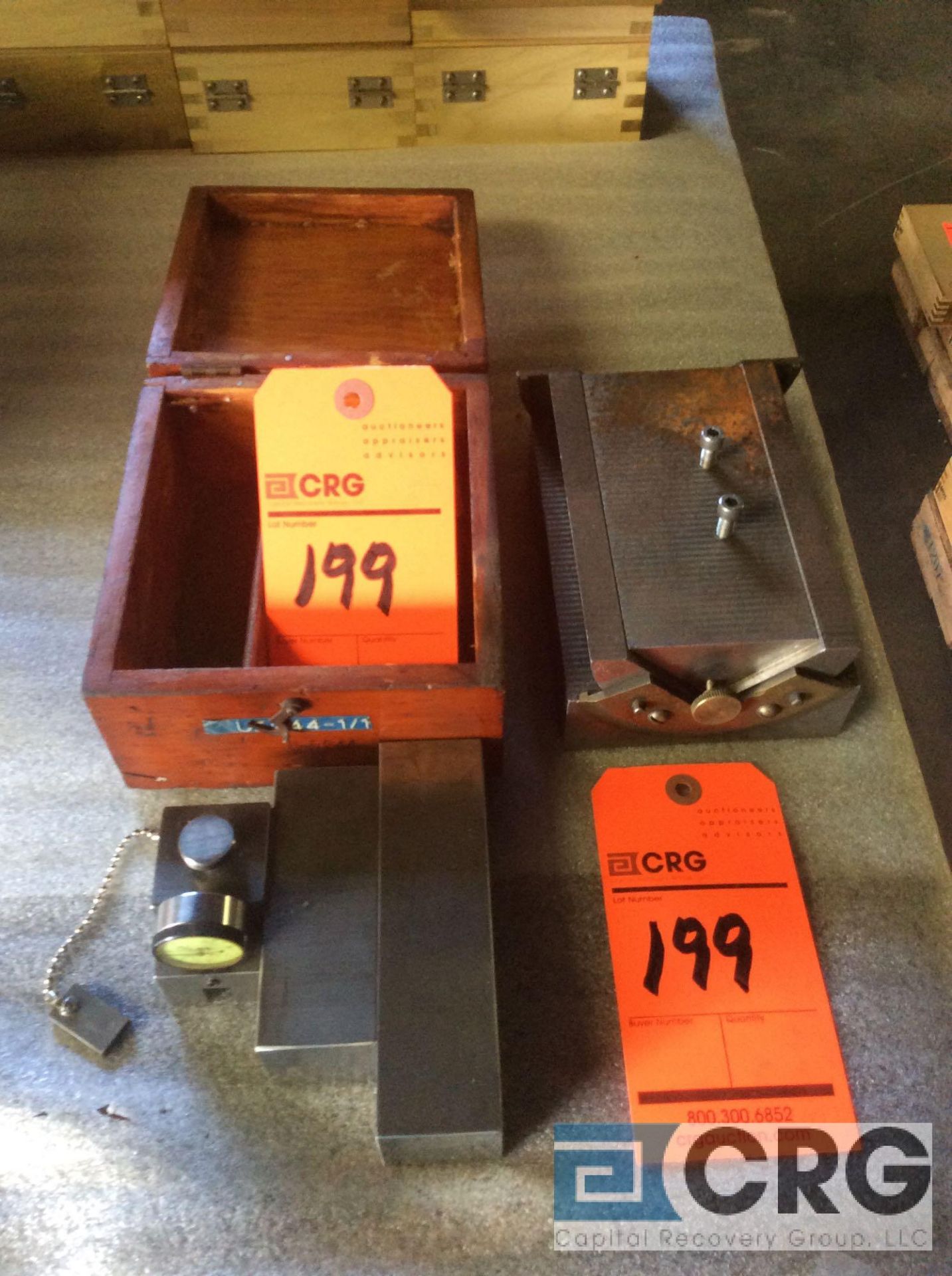 Lot of (2) asst precision grinding fixtures