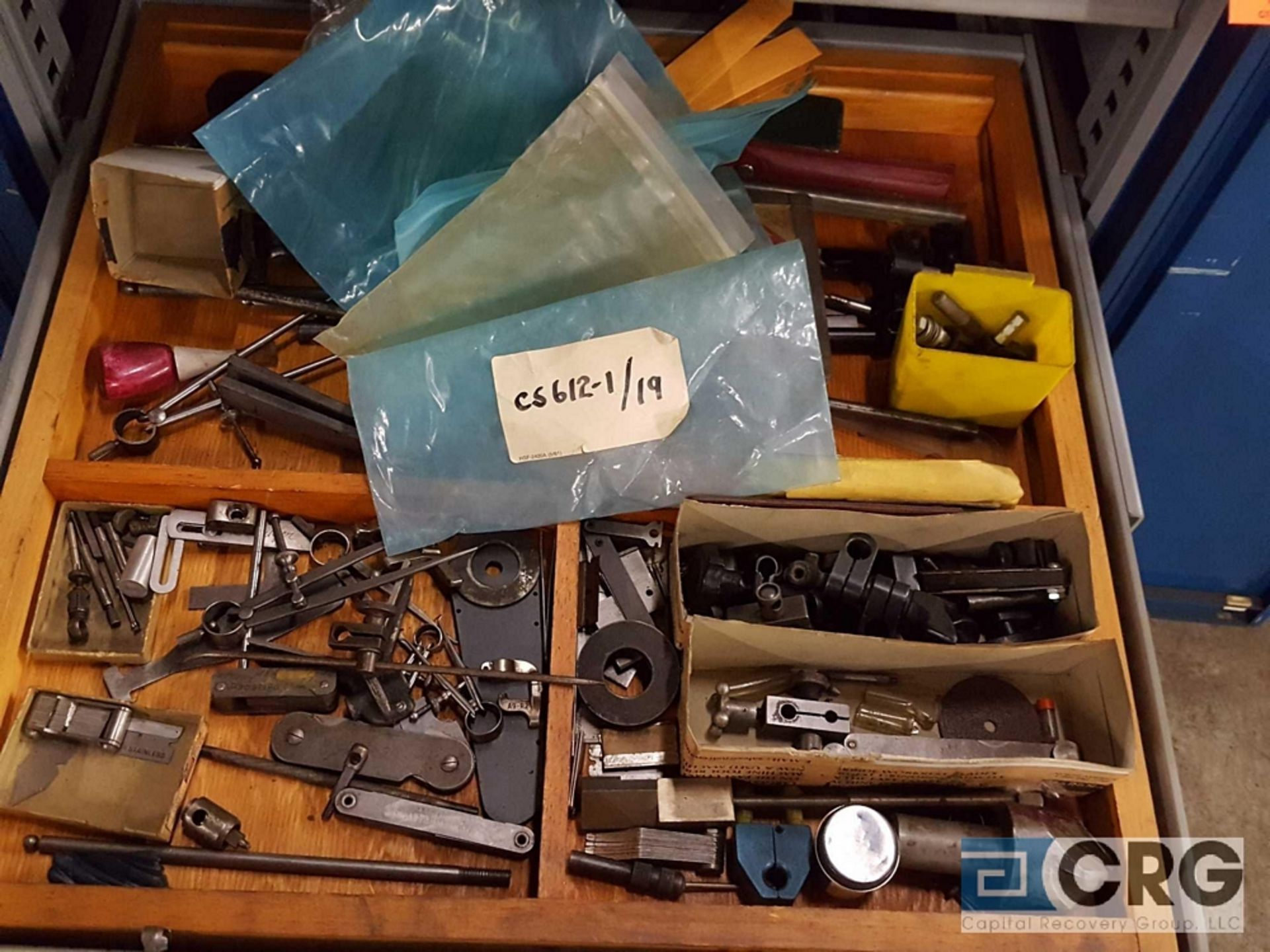 Lot of assorted machine shop tooling etc, including cutting tools, inspection tools, hold down tools - Image 18 of 28