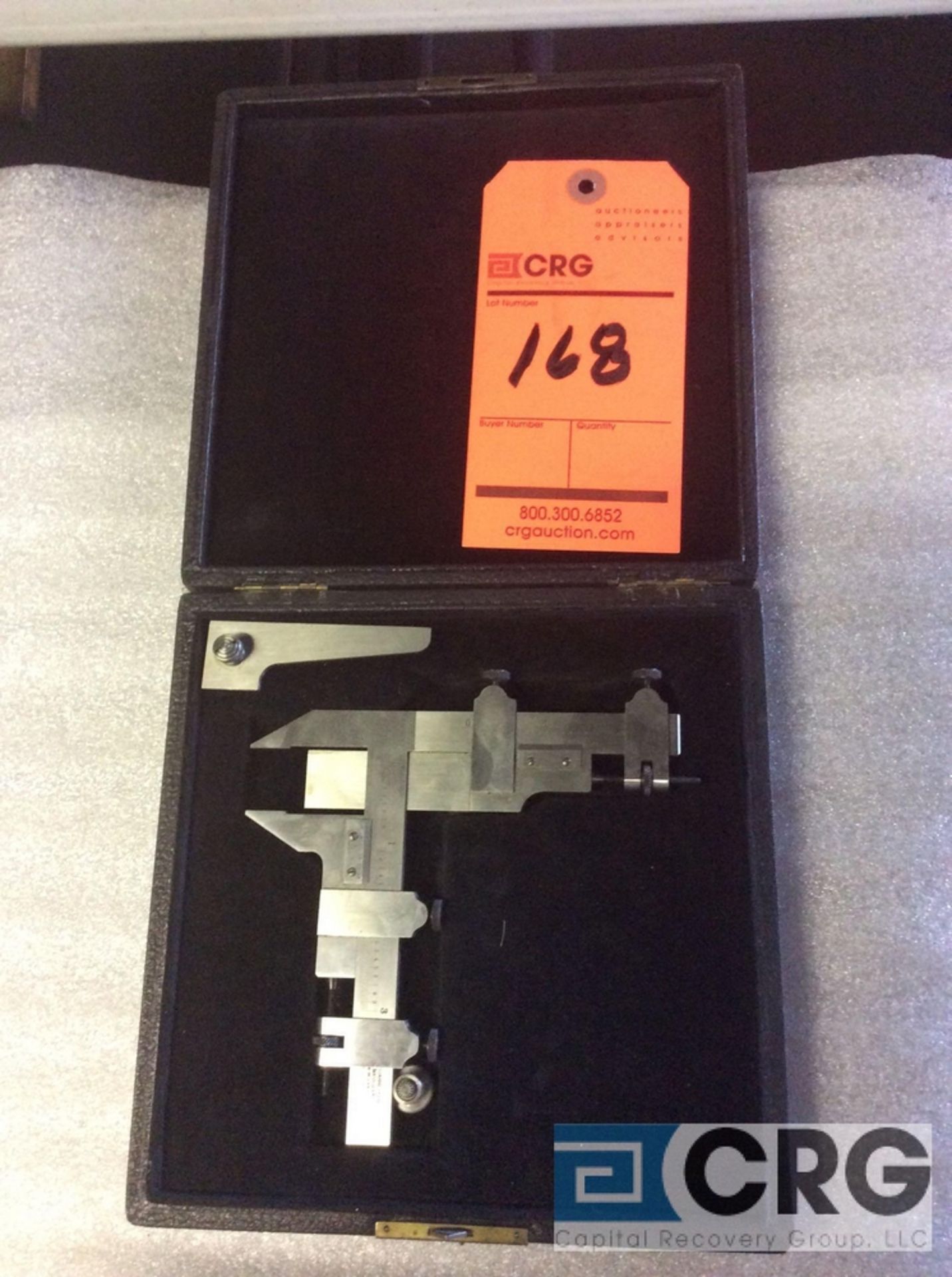 Starrett gear tooth vernier caliper with case - Image 2 of 2
