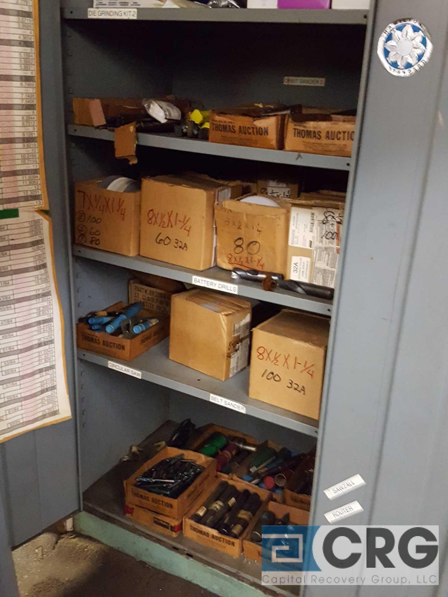 Lot includes (2) cabinets and contents of assorted end mills and cutting tools etc. - Image 19 of 28