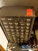 Lot includes (2) cabinets and contents of assorted end mills and cutting tools etc.