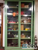 Lot includes (1) cabinet with assorted contents