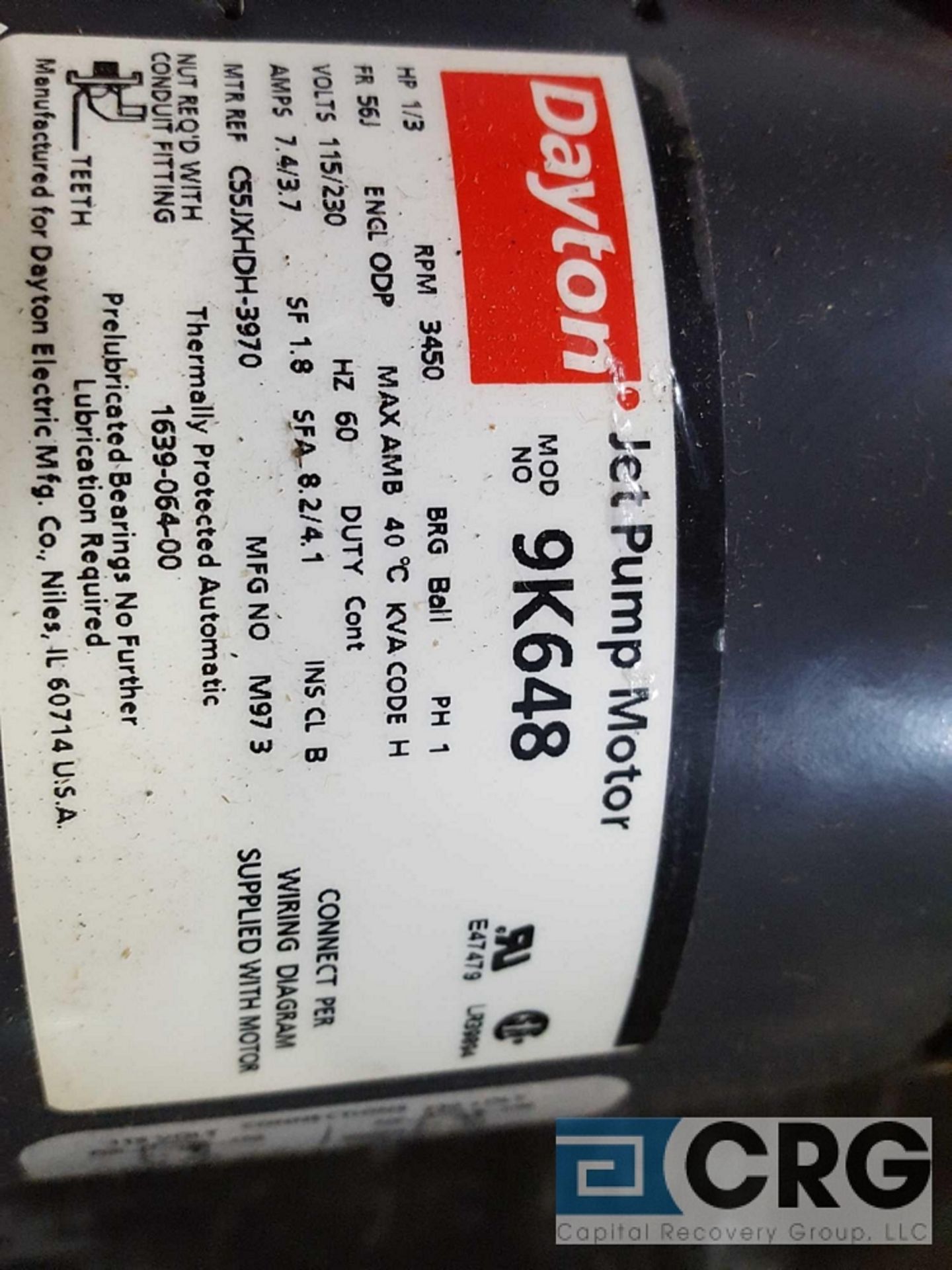 Teel centrifugal pump, model 2891-V5, new, never used, original box is in cabinet, with manuals - Image 8 of 12