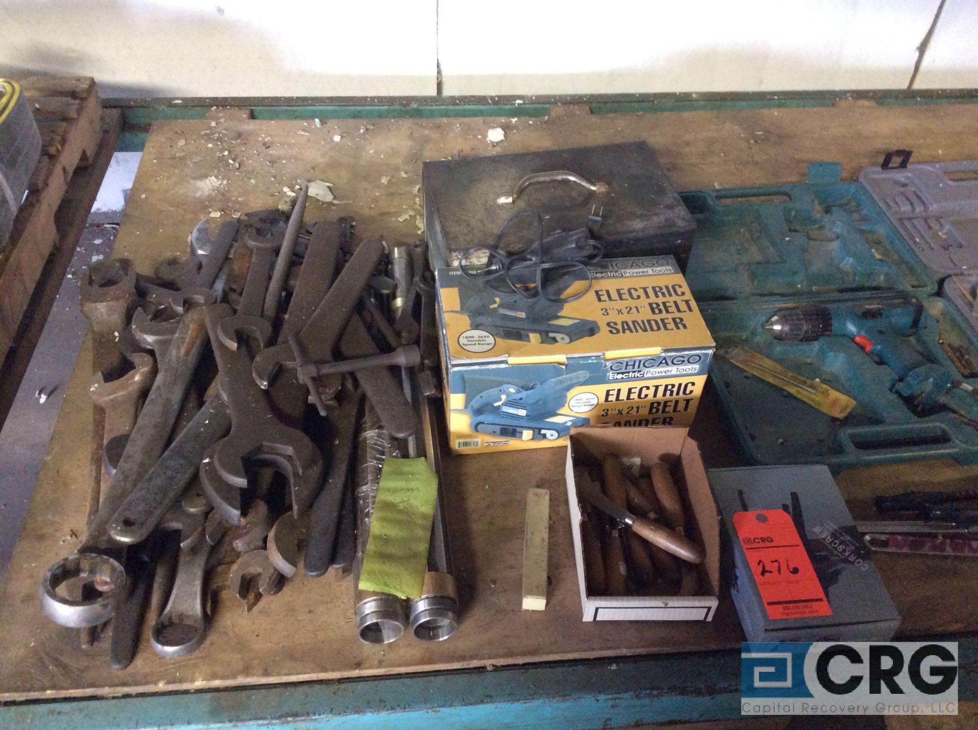 Lot of asst handtools including wrenches, hammer drills, puller set, etc. - Image 5 of 8