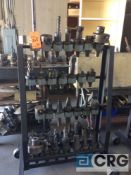 Lot of asst tool holders with cart