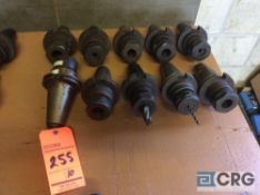 Lot of (10) CAT-50 CNC spring collet tool holders