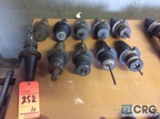 Lot of (10) CAT-50 CNC spring collet tool holders