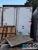 Trailer body storage container, empty