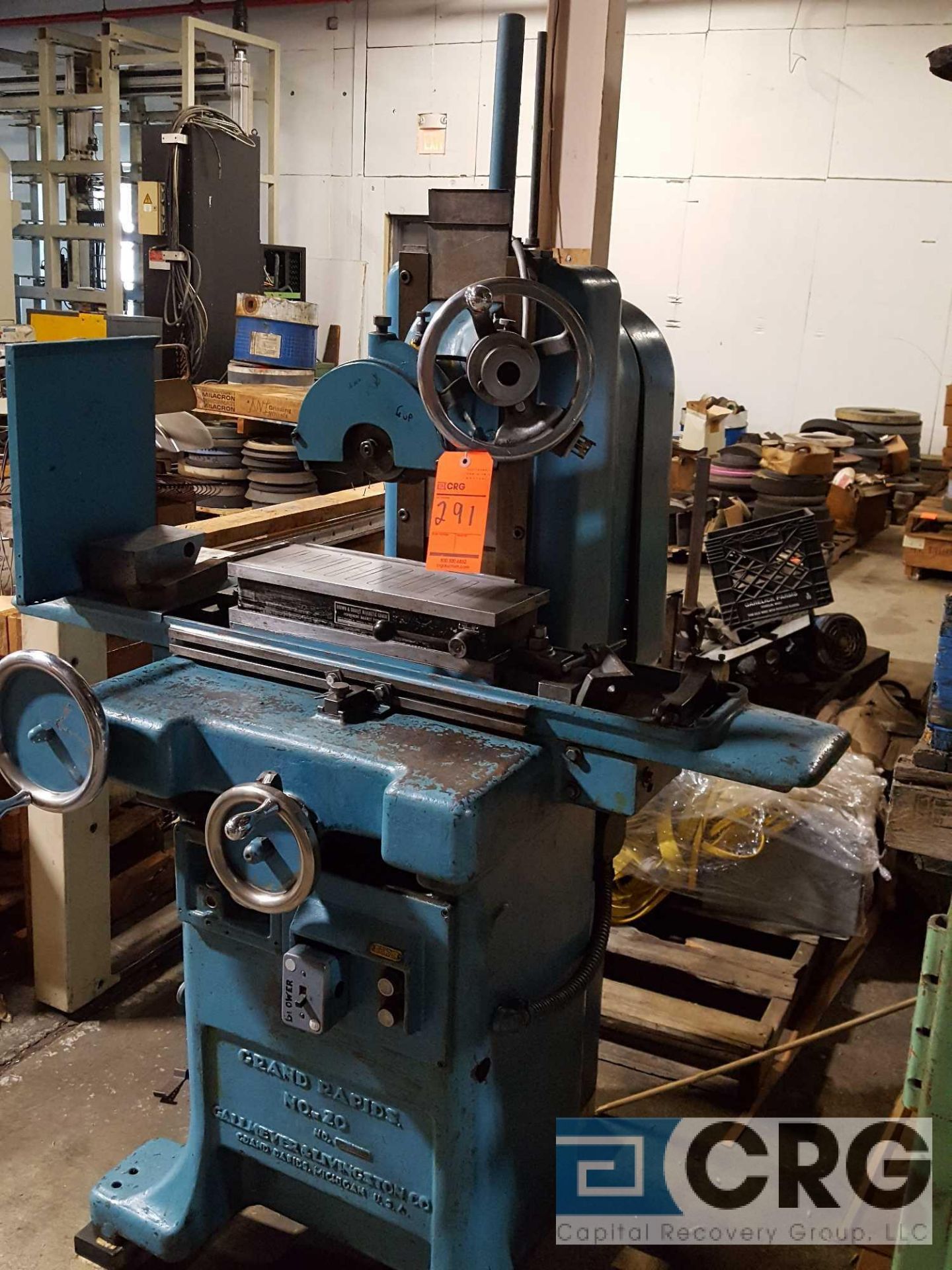 Grand Rapids 20 surface grinder, 8 unch wheel, with 6 1/2 inch x 18 inch B&S magnetic chuck, - Image 3 of 6