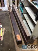 72” x 12” x 3” pink granite straight edge surface plate with case