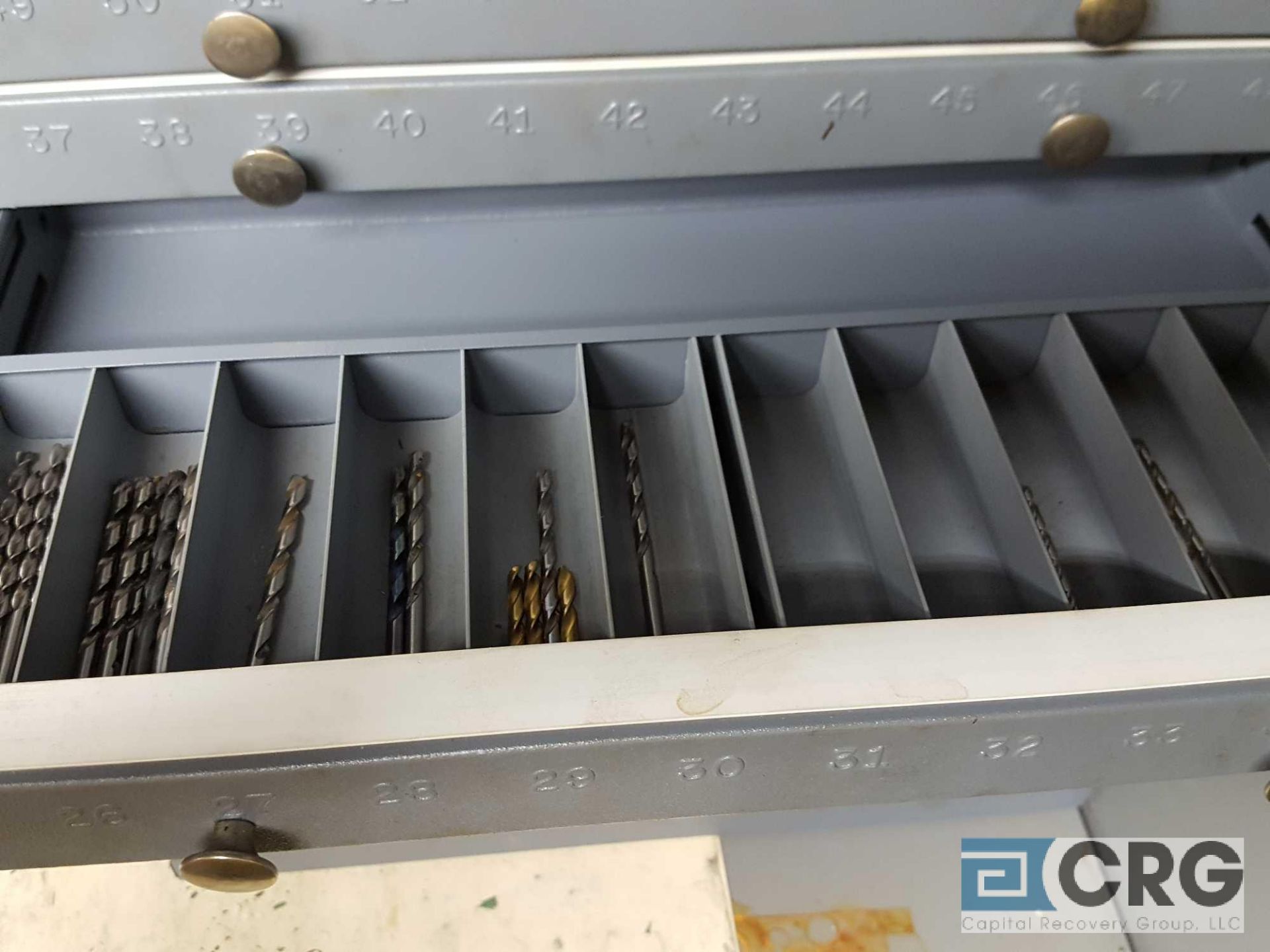 Lot includes (2) assorted cabinets and contents of assorted drill bits, tooling and accessories - Image 21 of 34