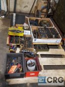 Lot of assorted cutting tools, collets, chucks, hold down tools etc, contents of pallet