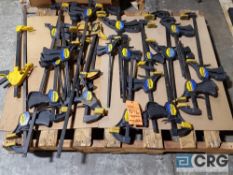 Lot of (24) assorted Quick Grip bar clamps.