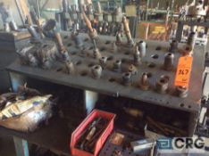 Lot of asst tool holders with cart
