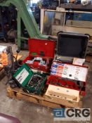 Lot of assorted tools, contents of pallet including (1) B & D magnetic drill press, (1) Greenlee