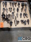Lot of assorted taper tool holders.
