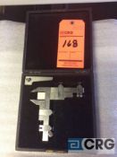 Starrett gear tooth vernier caliper with case