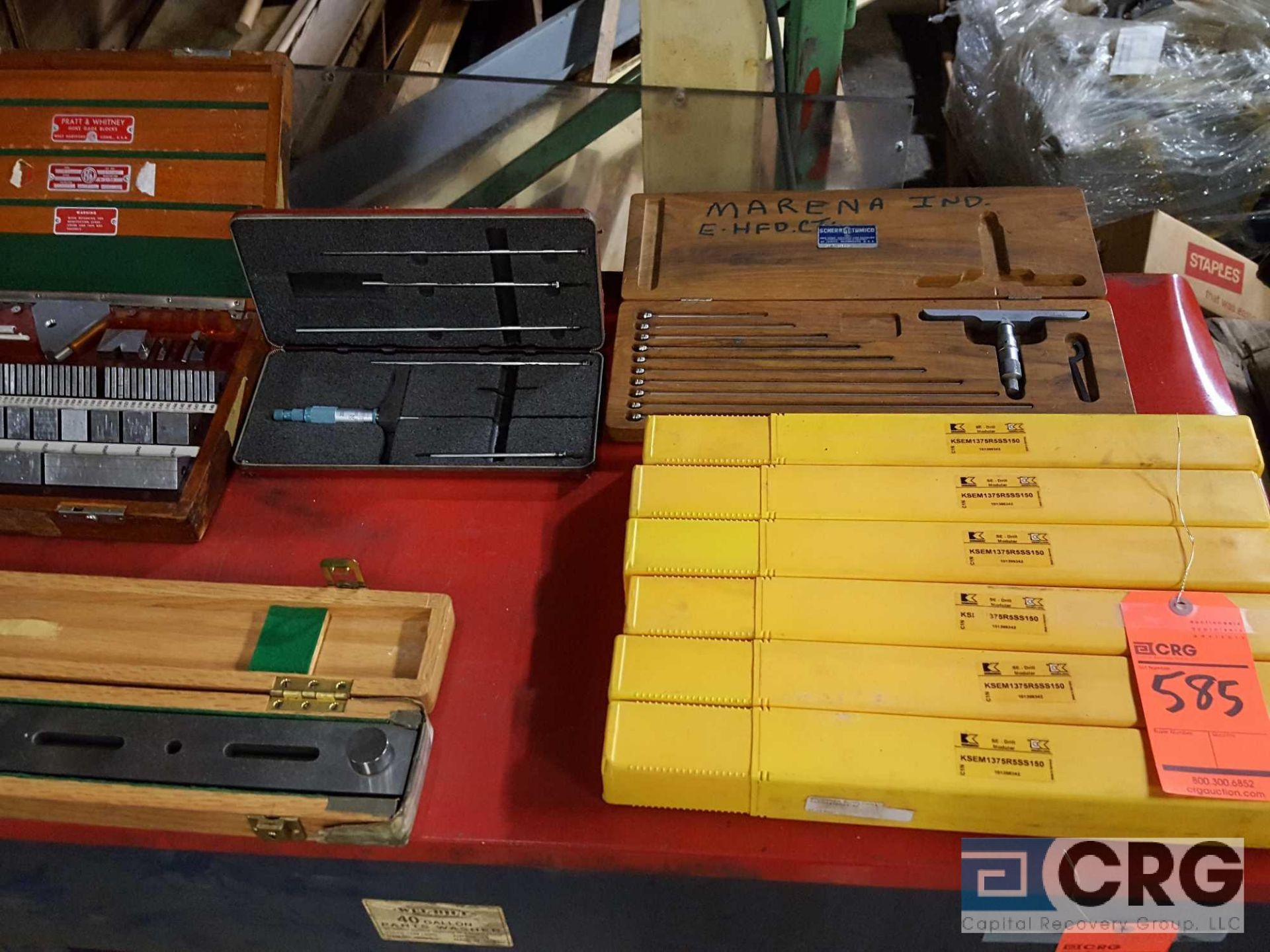 Lot of assorted machine shop tooling etc, including cutting tools, inspection tools, hold down tools - Image 5 of 28