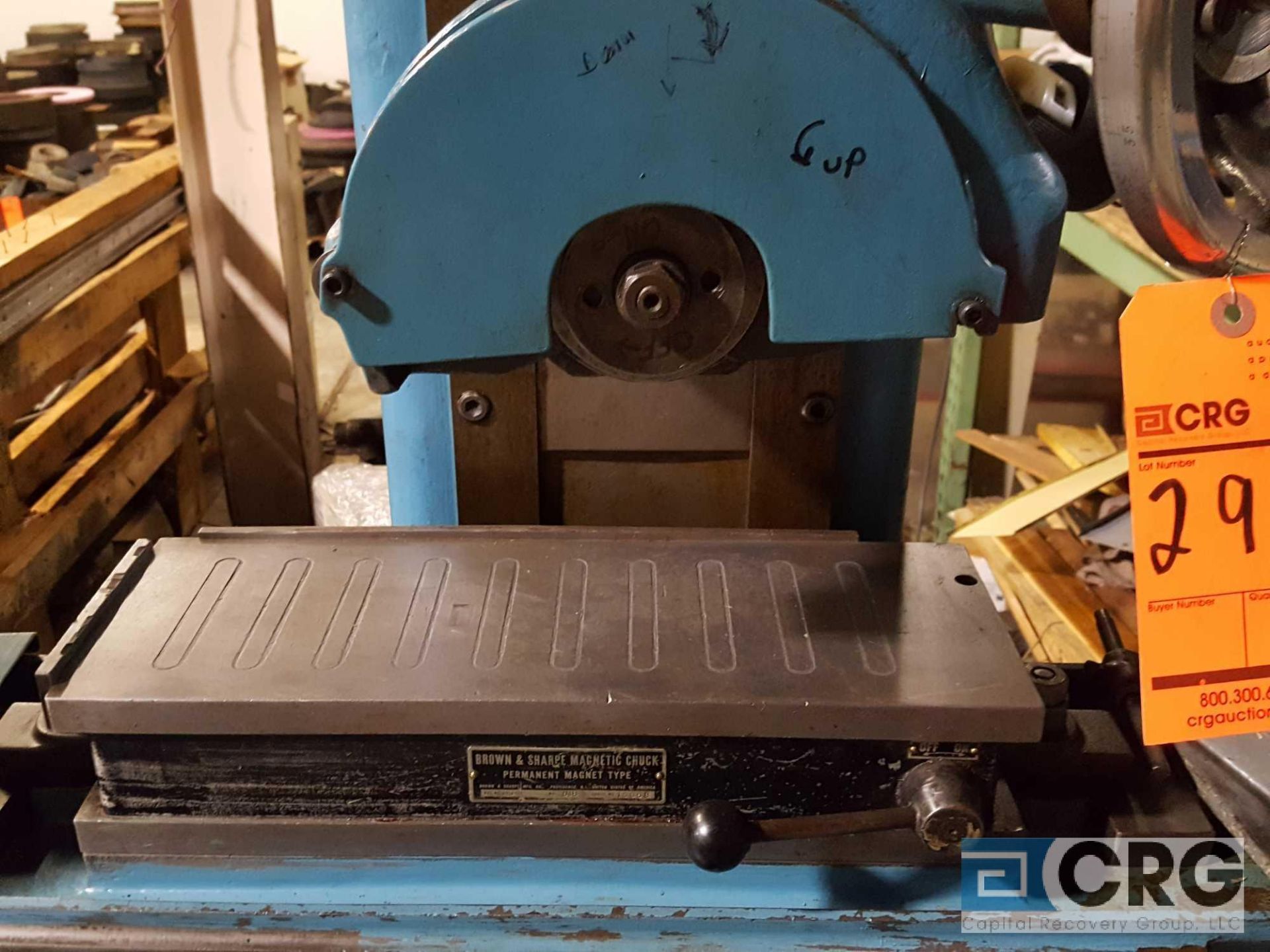 Grand Rapids 20 surface grinder, 8 unch wheel, with 6 1/2 inch x 18 inch B&S magnetic chuck, - Image 5 of 6