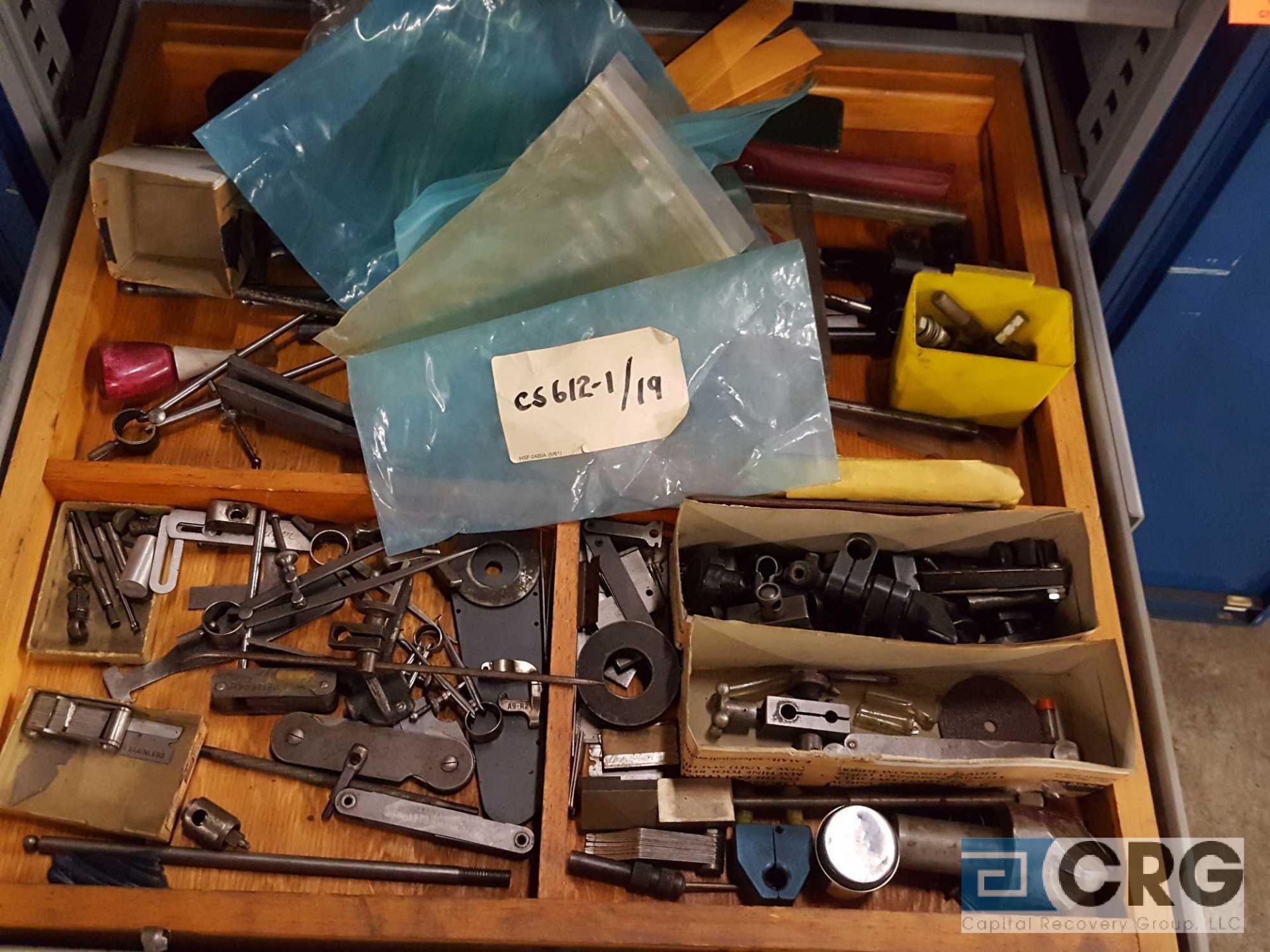 Lot of assorted machine shop tooling etc, including cutting tools, inspection tools, hold down tools - Image 17 of 28