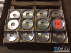 Lot of (12) Norton diamond CBN grinding wheels, CB120-WBA-1/8